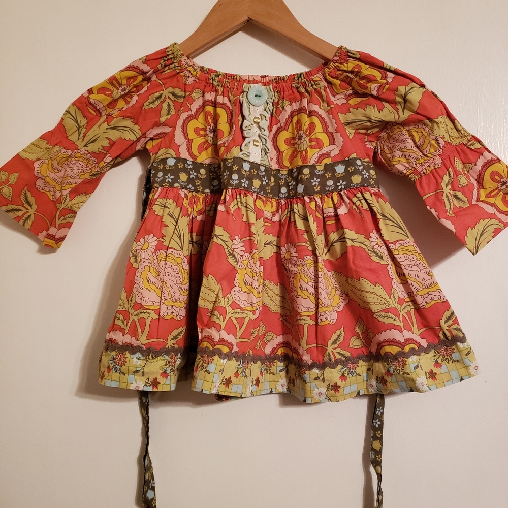 Matilda Jane tomato Peasant top